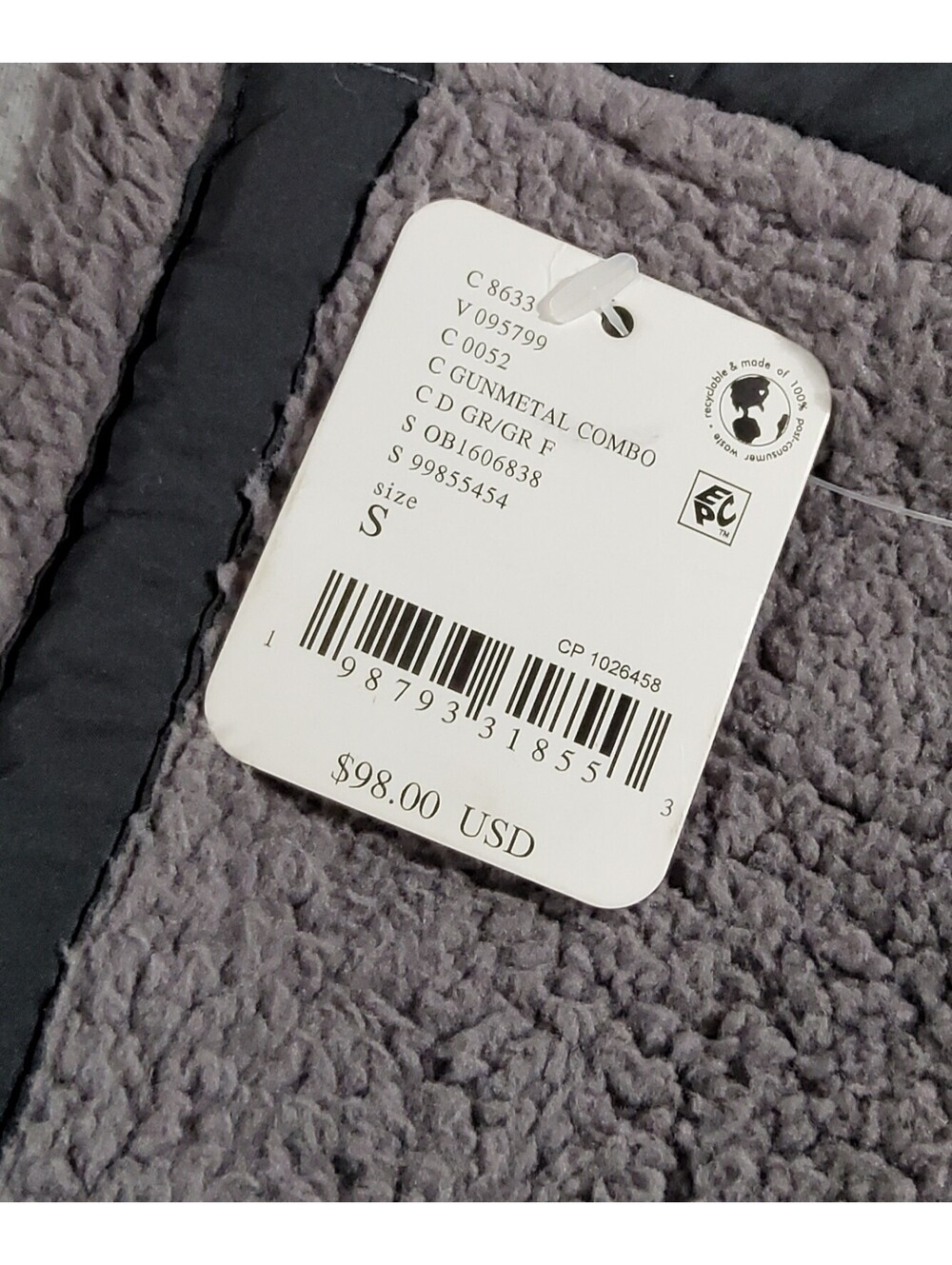 Free People FP Movement Pullover Sweater Mountain High Half-Zip Fleece Sz S Gray - Picture 4 of 9